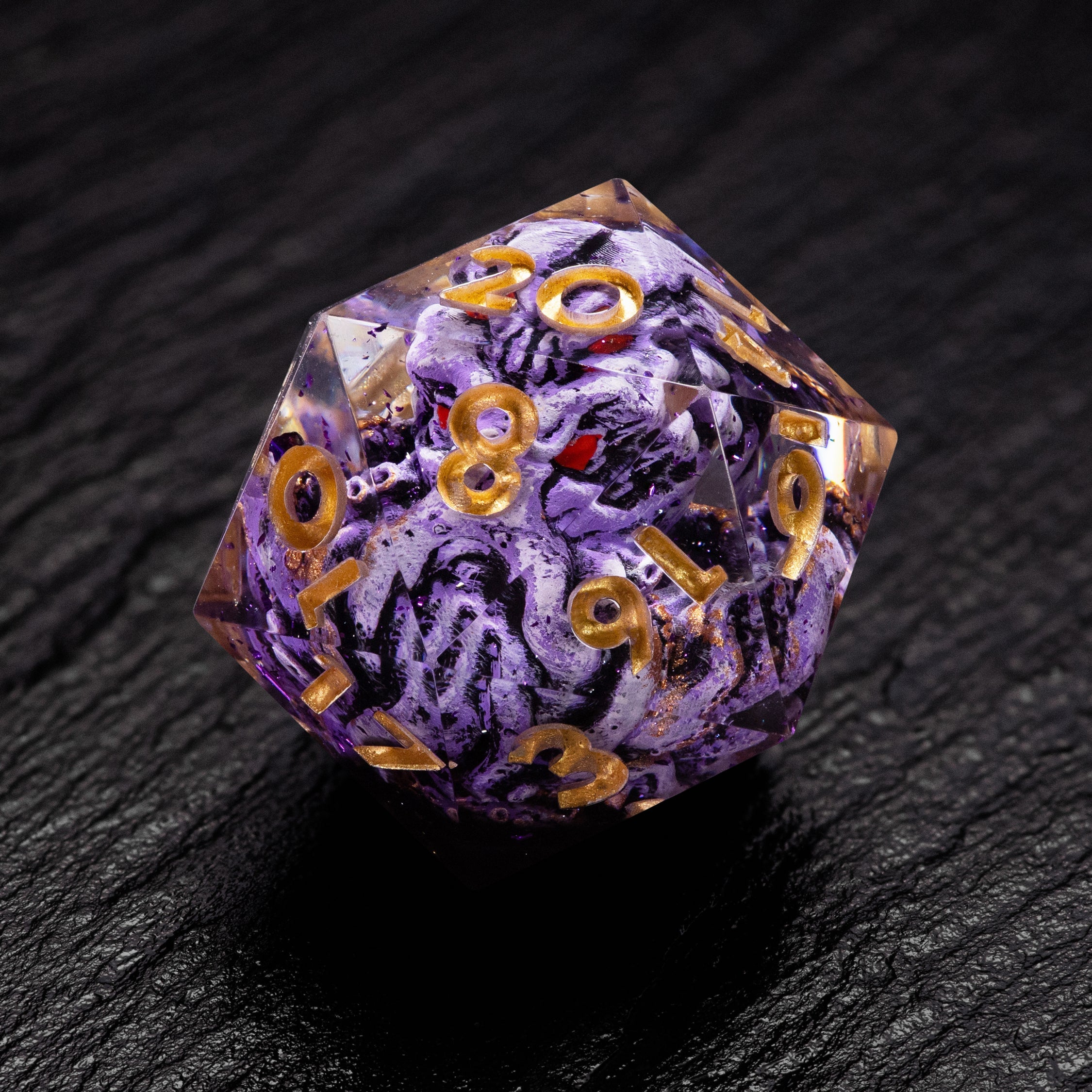 Dice Set Cthulhu Purple