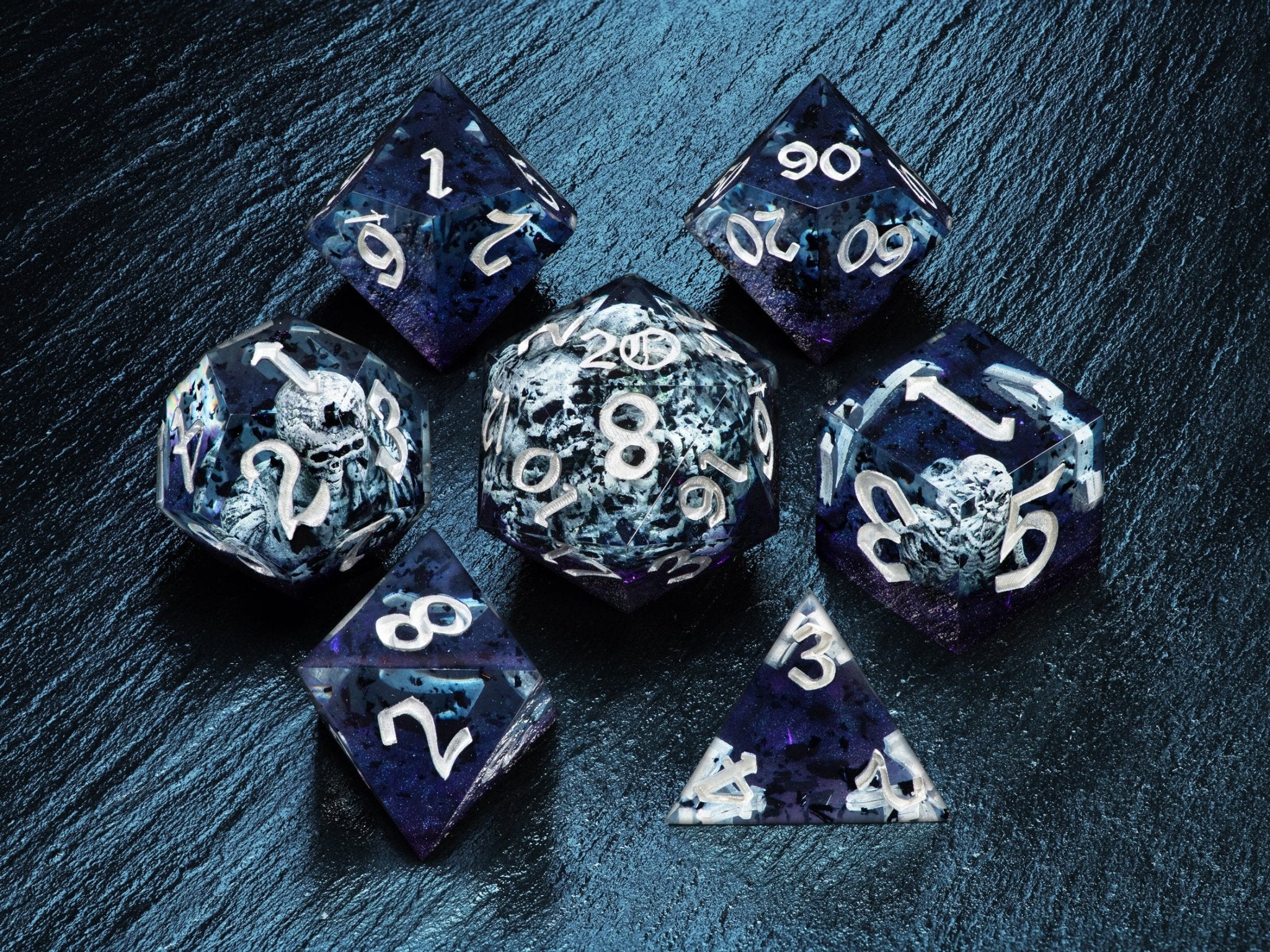 Skeleton Dice Set - St George Leather Shop